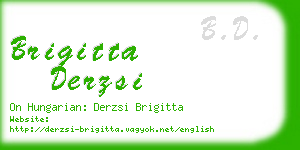 brigitta derzsi business card